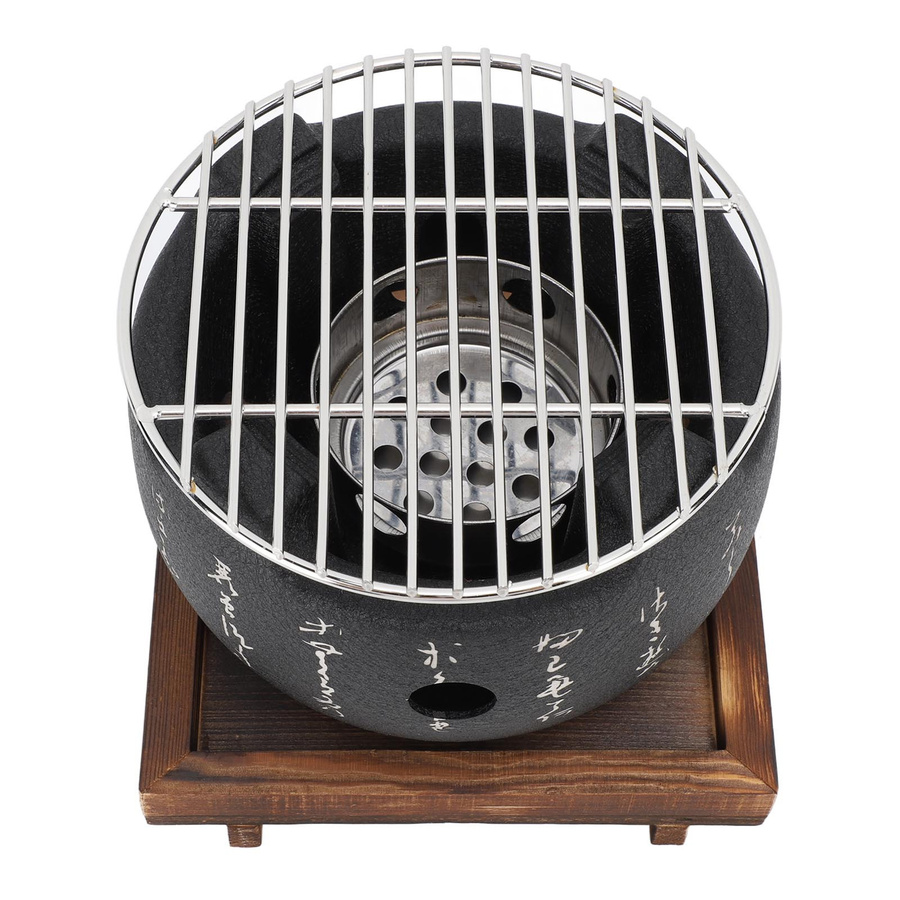 Fishine Japanischer Mini Holzkohlegrill Tragbarer Runder BBQ Grill - Bild 2
