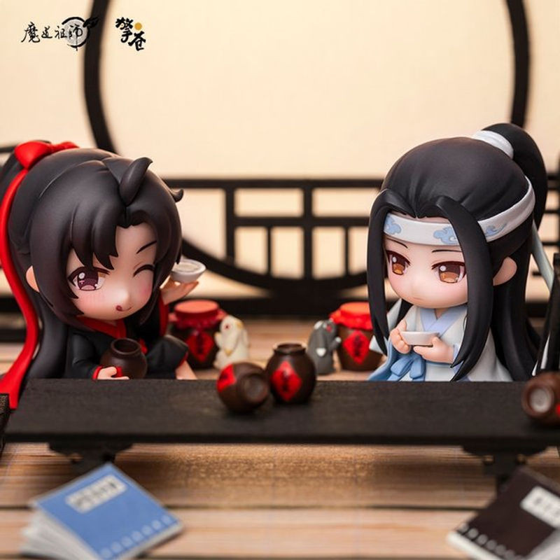 Bandai Anime Figuren Mo Dao Zu Shi Wei Wuxian und Lan Wangji als dekorative Kunststoff Modelle, mehrfarbig, Höhe: 6 cm - Bild 1