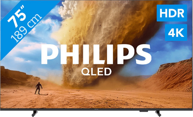 Philips 75 Zoll PUS7800 QLED 4K UHD Smart TV in Schwarz - Bild 1
