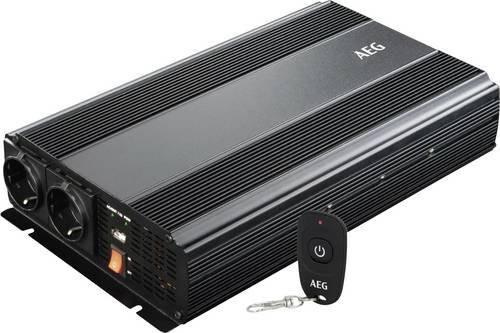 AEG Wechselrichter 10058 1500 W 12 V/DC - 230 V/AC in Schwarz fernbedienbar - Bild 1