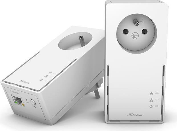 Strong Powerline 1000 Duo Gigabit Ethernet LAN Adapter Set, HomePlug AV2, 1000 Mbit/s, Weiß - Bild 1