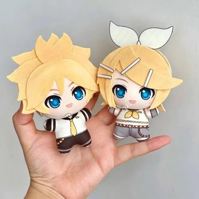 Anime Kagamine Rin Len Plüschpuppe Anhänger, Plüschtier, 12cm - Bild 1