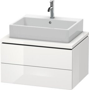 Duravit Waschtischunterschrank L-Cube in Weiß Hochglanz mit 2 Schubladen, B/T: 72 x 54,7 cm - Bild 1