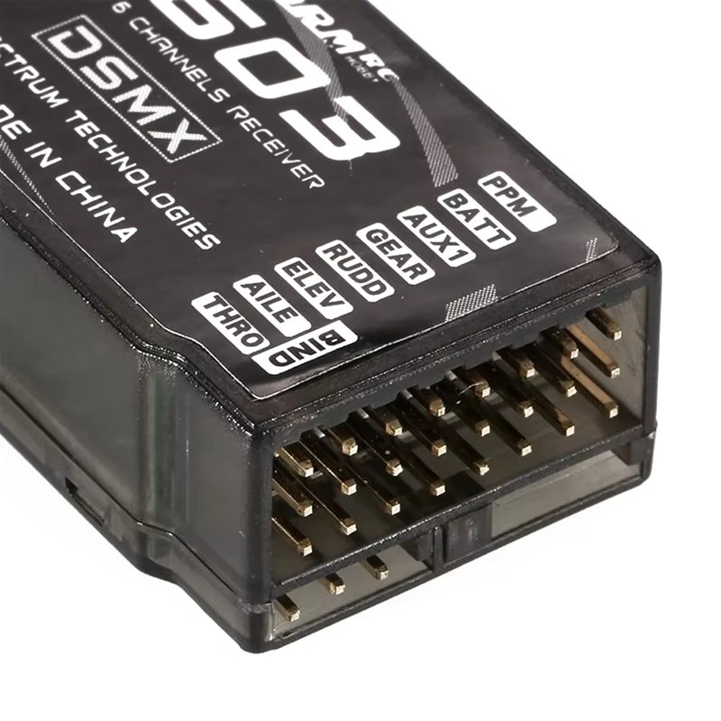 Creapart S603 6CH 2,4G RC Empfänger kompatibel mit JR SPECTRUM DSM-X DSM2 für RC Drone Quadcopter und Flugzeug in Schwarz - Bild 3