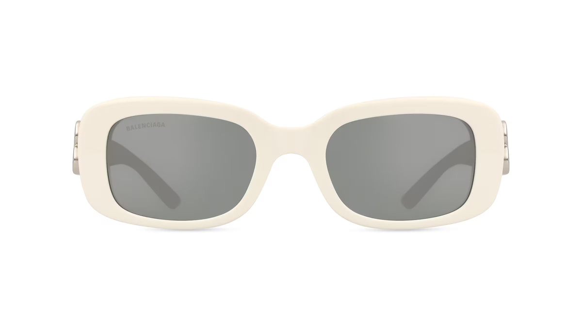 Balenciaga BB0310SK Sonnenbrille, Vollrand, Quadratisch, Acetat, Unisex, weiß - Bild 1