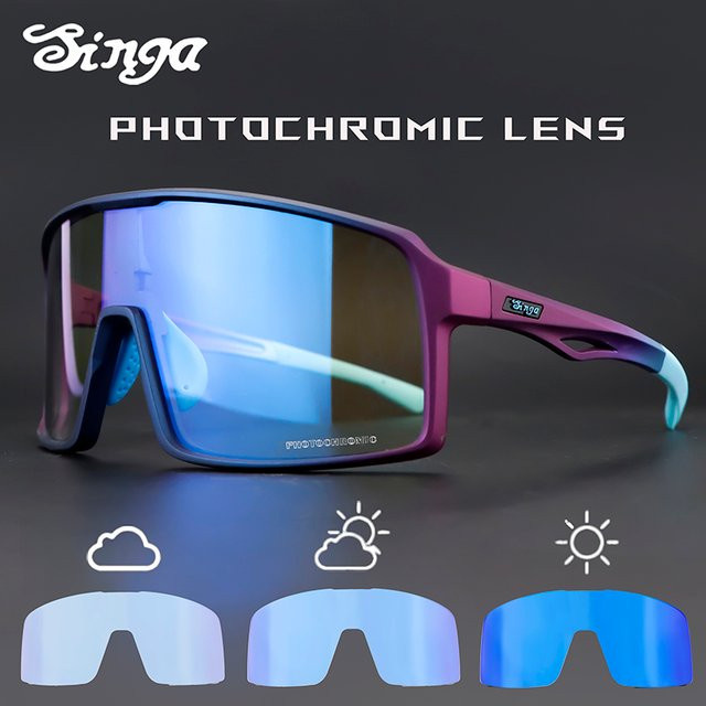 Singa Sportsonnenbrille, Vollrand, Wrap, Plastic - Bild 1