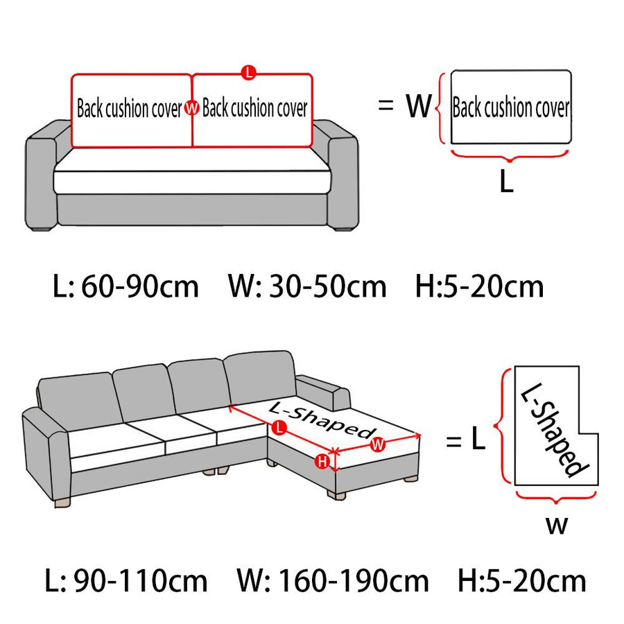 BRHUIXUE Stretch-Sofa-Sitzkissenbezug aus Polyester, elastischer und rutschfester Sofabezug in Gelb - Bild 1