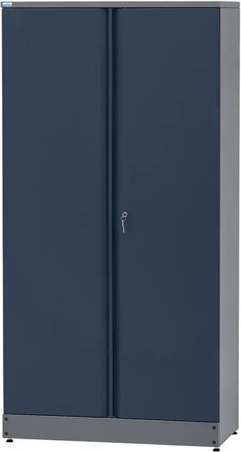 Küpper Materialschrank aus Stahlblech mit 2 Türen und 10 Schubladen in Dunkelblau, Höhe: 180 cm, Breite: 91 cm, Tiefe: 45 cm - Bild 1