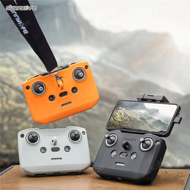DJI Silikon Schutzhülle AntiScratch und staubdicht für DJI Neo, Mini 4 Pro, Mini 3 Pro, Air 3S sowie RC N3, N2, N1 Fernsteuerung in Grau - Bild 1