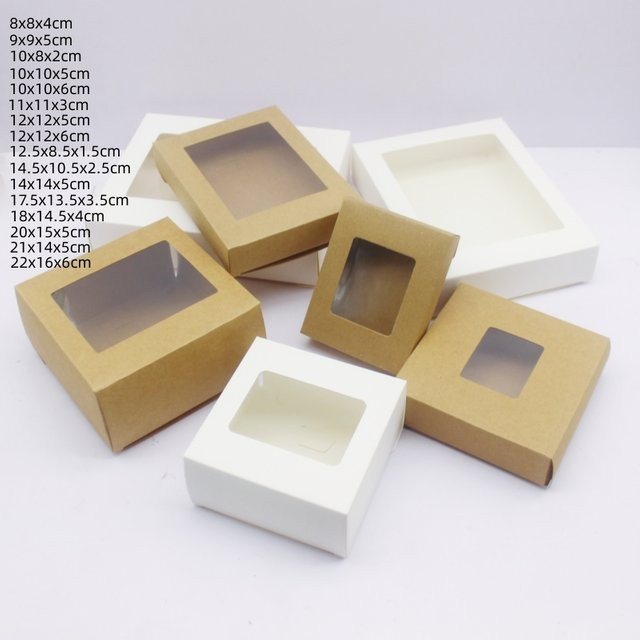 10er Set Schmuck- und Geschenkkartons aus Papier in Weiß für Hochzeiten und Festivals in verschiedenen Größen - Bild 1