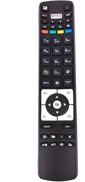 Telefunken Ersatzfernbedienung RC5118 mit Netflix für 42HZC663D in Schwarz - Bild 1