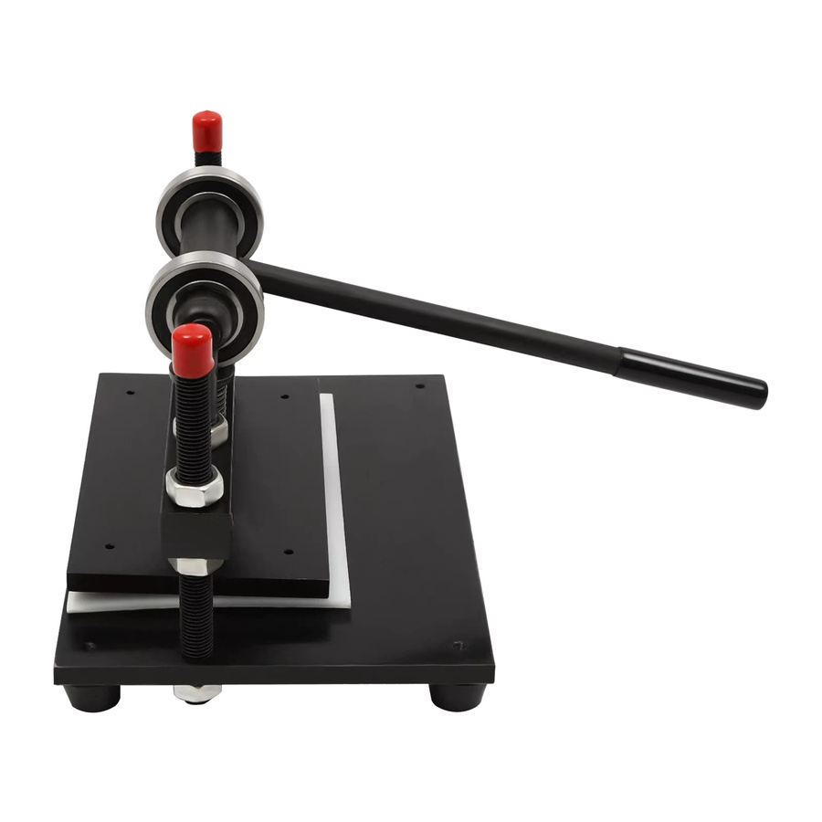 Manuelle 2T Lederschneidemaschine und Stanzpresse in Schwarz für Papier, Gummi und Stoff mit verstellbarer 100 mm Dicke - Bild 7
