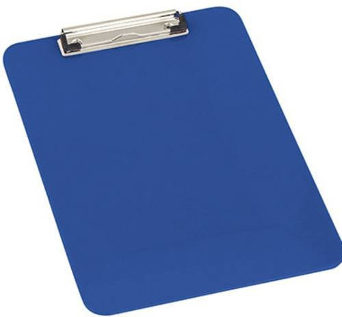 Klemmbrett Blau aus Kunststoff und Metall B x H: 22,6 x 31,6 cm - Bild 1