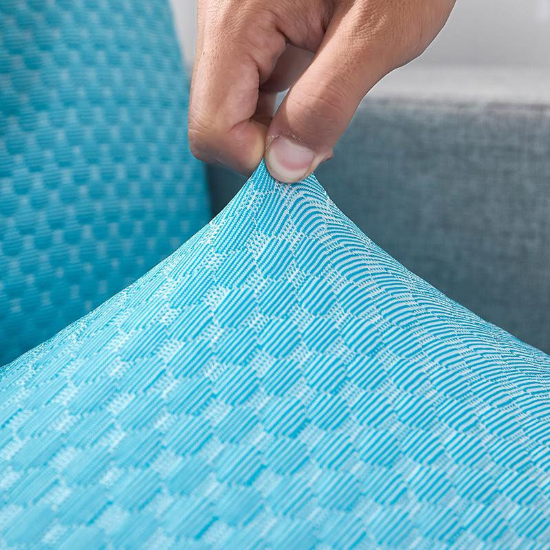FORTUBI Stretch-Jacquard Sofa-Sitzkissenbezug aus Polyester, waschbar und rutschfest, ideal für Frühling und Sommer - Bild 1