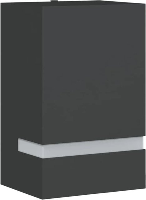 vidaXL Außenwandleuchte Schwarz aus Edelstahl und Polycarbonat mit GU10 Fassung für Garten und Außenbereich IP44 - Bild 1