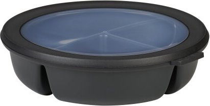 Mepal Bento Bowl Cirqula in Nordic Black mit 1000 ml Gesamtvolumen (250 ml + 250 ml + 500 ml) und luftdichtem Verschluss - Bild 1