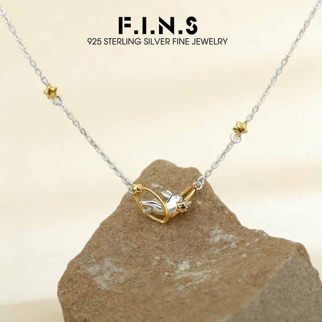 F.I.N.S Halskette, 925 Silber, Kaninchen Anhänger, Kinder - Bild 1
