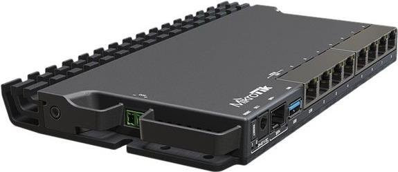 MikroTik RB5009UG+S+IN Router mit 2,5GbE und 10GbE in Schwarz, Rack-montierbar - Bild 1