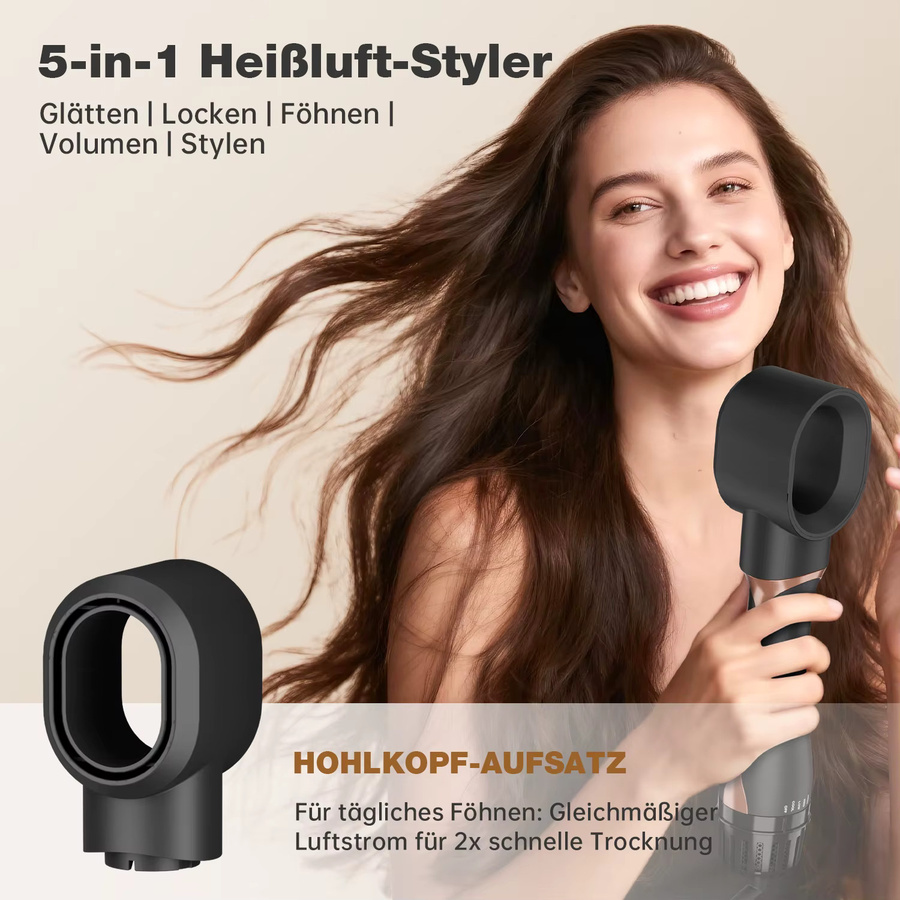 MCURO 5-in-1 Heißluftbürsten-Set mit Ionen-Technologie, Unisex - Bild 5