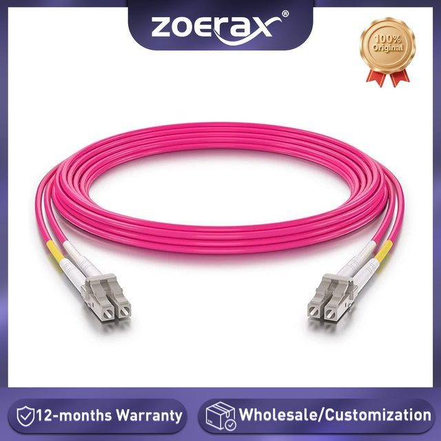 ZoeRax OM4 Glasfaser-Patchkabel LC zu LC Multimode Duplex 50/125μm LSZH für SFP-Transceiver - Bild 1