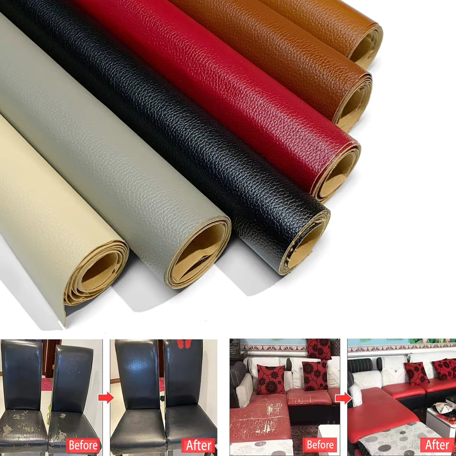 Wasserdichte Vinyl-Reparaturfolie in Mehrfarben für Autoverpackungen und DIY-Projekte aus PU-Leder - Bild 7