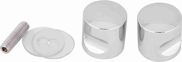 CosyHome Ziehgriffknopf aus verchromter Aluminiumlegierung in Silber für Glastüren und Badezimmer - Bild 1