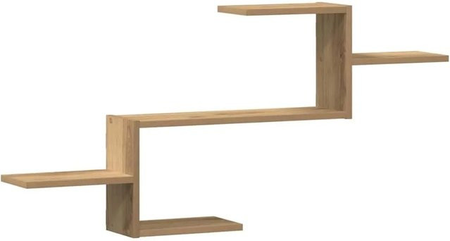vidaXL Wandregal Artisan-Eiche in Braun aus Holzwerkstoff, B/T/H: 104 x 15 x 49 cm - Bild 1