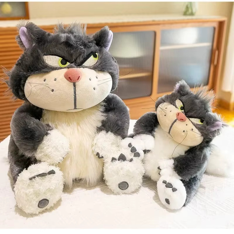 Potdemiel Lucifer Die Katze Plüschpuppe, Kuschelkissen, 25cm, Schwarz - Bild 2