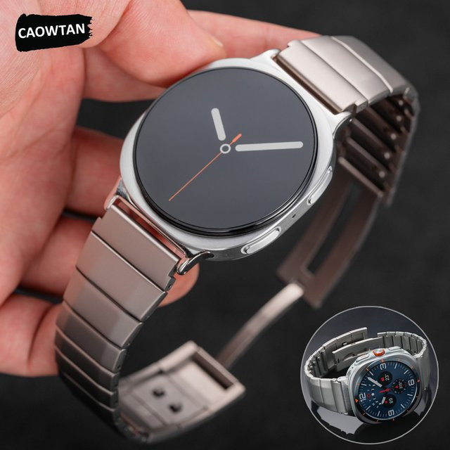 CAOWTAN Uhrenarmband Edelstahl, Silber, Unisex - Bild 1