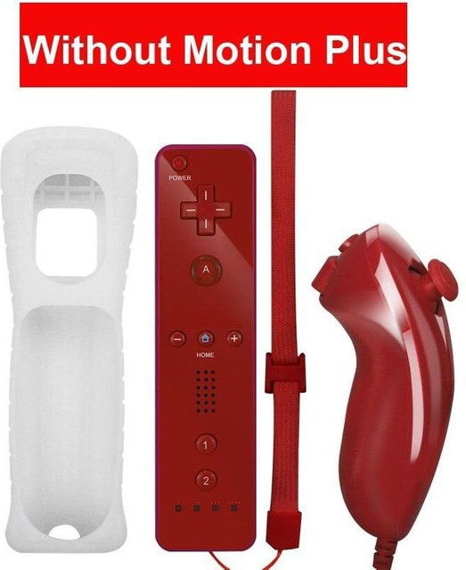 Nintendo Wii Remote Gamepad Controller mit Bluetooth Wireless Technologie für Nintendo Wii ohne Motion Plus in Rot - Bild 1