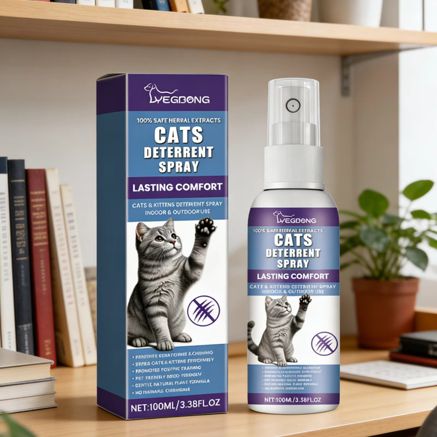 YEGBONG Katzen-Abwehrspray zur Verhaltenskorrektur und zum Möbelschutz mit natürlicher Formel, Multicolor, 100 ml - Bild 5
