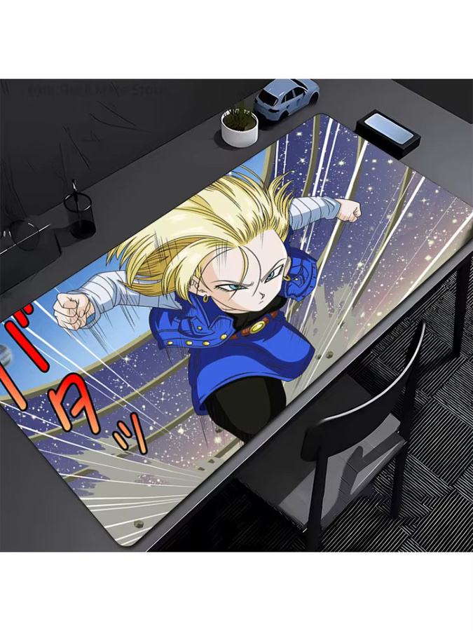 Bandai Dragon Ball Android 18 Gaming-Mauspad, rutschfeste Schreibtischunterlage in Multicolour - Bild 2
