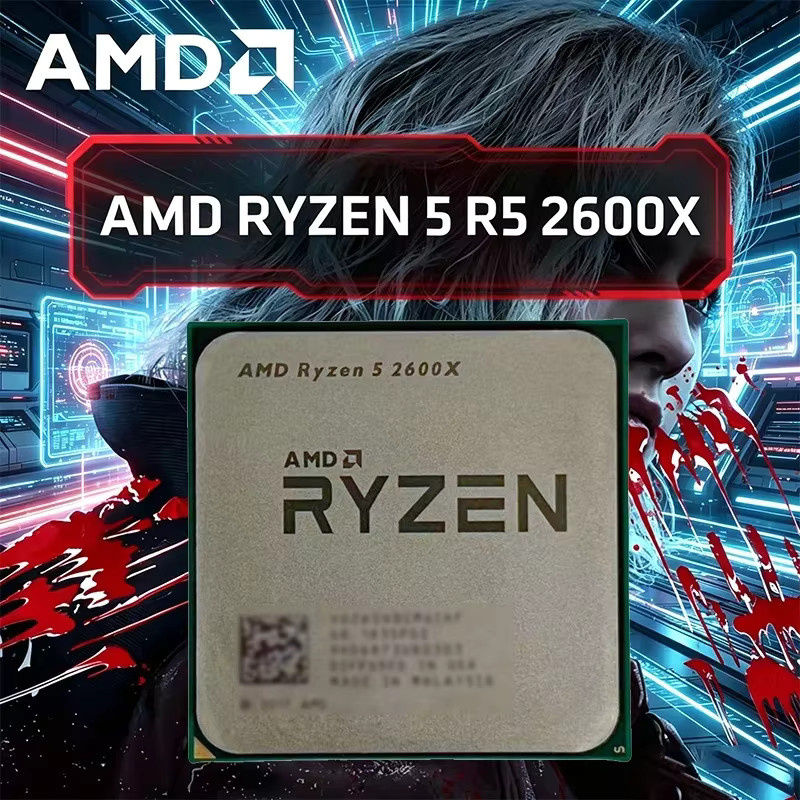 AMD Ryzen 5 R5 2600X Gaming-CPU Prozessor LGA AM4 mit 3,6 GHz, 6 Kerne und 12 Threads, Silber - Bild 3