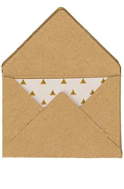 Rico Design Paper Poetry Mini Briefe aus Kraftpapier in Natur, 10 Stück, B: 3 cm, H: 4,5 cm - Bild 1
