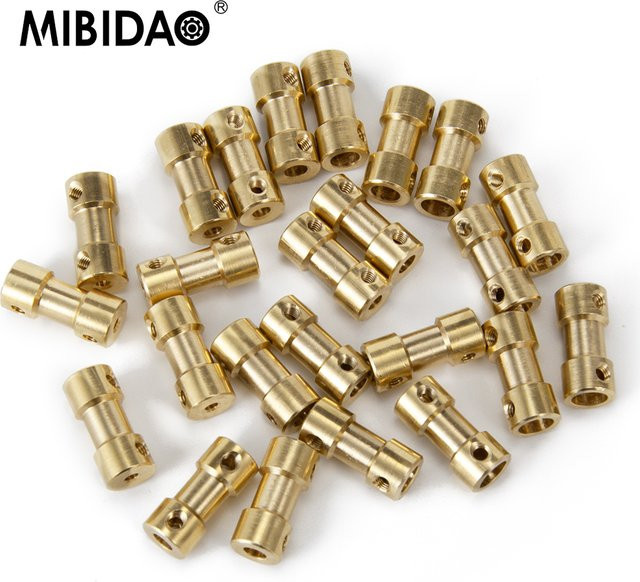 MIBIDAO Messing flexible Motorwellenkupplung, 5-teiliges Set - Bild 1