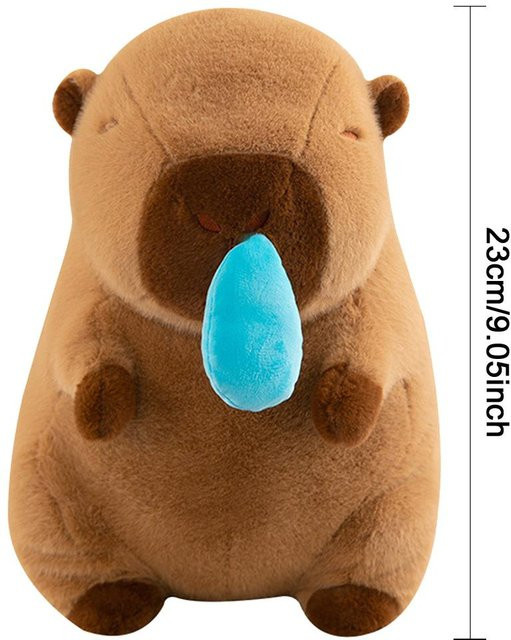 Binchi Keji Travel Capybara Plüschpuppe mit Schildkröte, Stofftier, beige, ab 6 Jahren - Bild 1