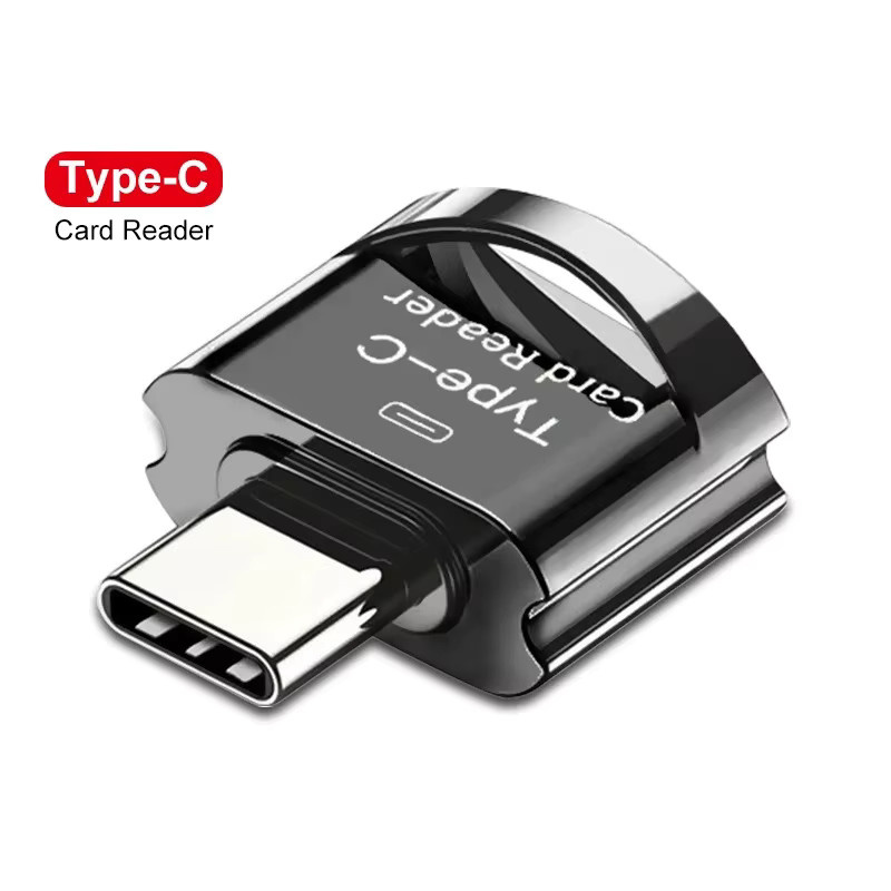 Plug and Play USB-C Mini-Kartenleser für Mobiltelefone mit Hochgeschwindigkeits-TF-Card-OTG-Funktion in Schwarz - Bild 5