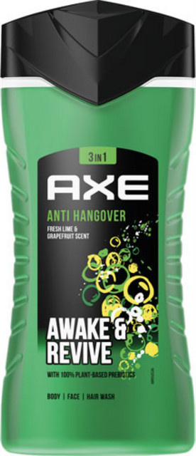 Axe 3in1 Anti Hangover Awakening Duschgel für Körper, Haare & Gesicht, 250 ml - Bild 1