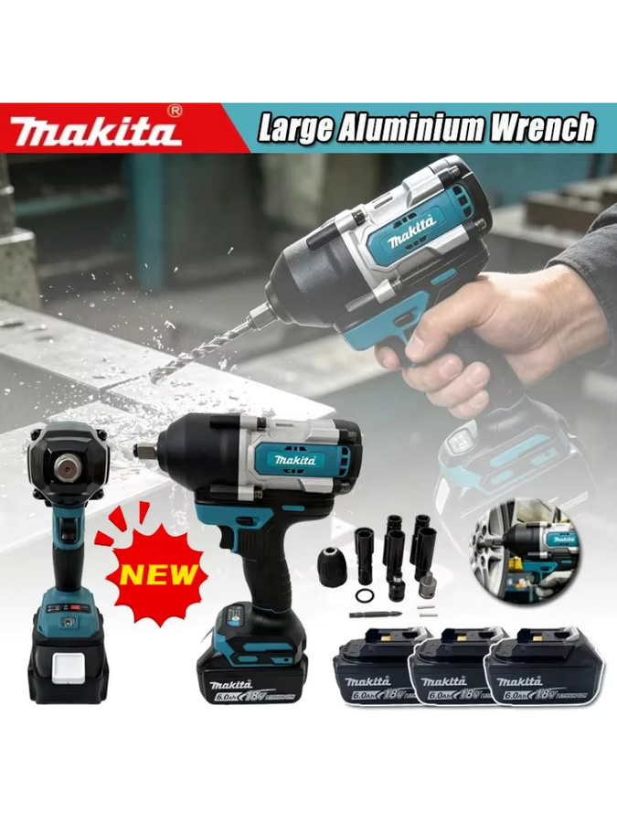 Makita LXT Akku-Schlagschrauber Bürstenlos mit hohem Drehmoment und Steckschlüsselsatz 18V - Bild 4