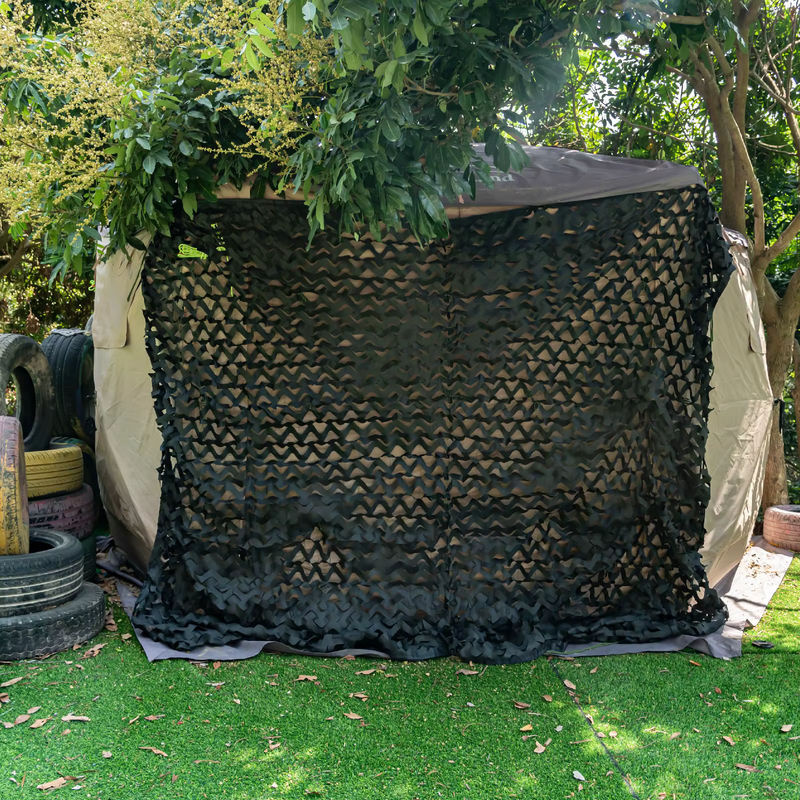 Tarnnetz in Schwarz als großer Sonnenschutz und Segelschutz für Garten, Zelt oder Markise - Bild 2