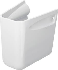 Duravit Halbsäule D-Code aus Keramik in Weiß, B: 24,5 cm, H: 26,8 cm - Bild 1