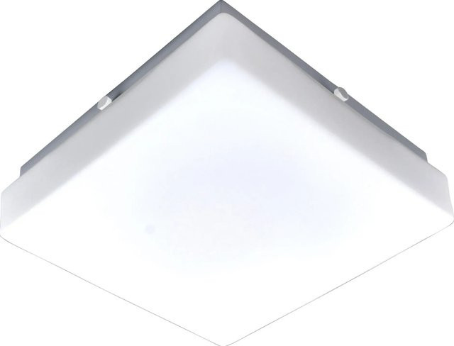 Näve LED-Deckenleuchte in Weiß mit Bewegungsmelder und Dämmerungssensor aus Glas - Bild 1