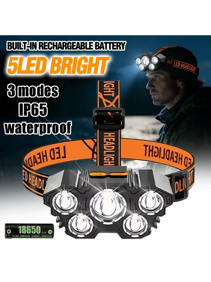 Nitecore LED Stirnlampe Schwarz – Leistungsstarke wiederaufladbare Kopflampe für Angeln, Jagd und Wandern - Bild 6