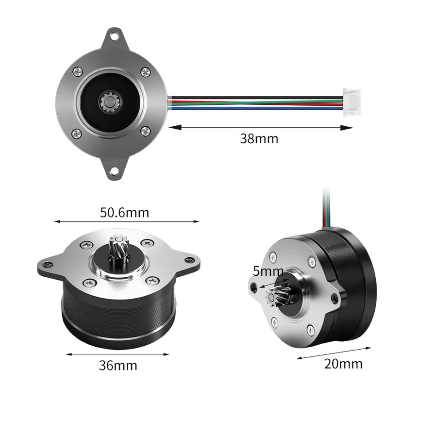 Bambu Lab Extruder-Motor 36 Zähne mit Spiralgewinde für X1/X1C/P1P/P1S Serie - Bild 6