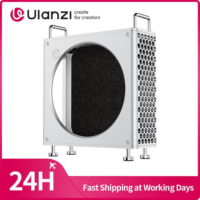 Ulanzi QT01 Aluminiumgehäuse für Mac Mini M4/M4 Pro in Silber mit Heck-zu-Schnellkühlung - Bild 1