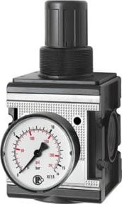 Riegler Druckregler multifix mit Manometer BG 4 G 1 schwarz 0,5 - 16 bar - Bild 1