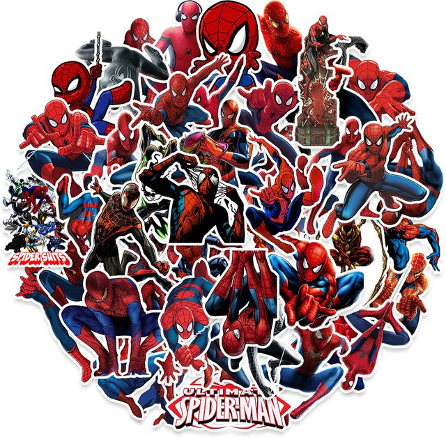 Disney SpiderMan Aufkleber, 50-teiliges Set, Bunt / Mehrfarbig - Bild 1