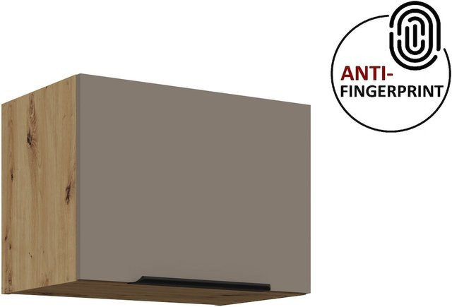 Küchen Hängeschrank ARIA Sandgrau matt mit Anti-Fingerprint-Oberfläche, Breite: 50 cm, Höhe: 36 cm, Tiefe: 36 cm - Bild 1