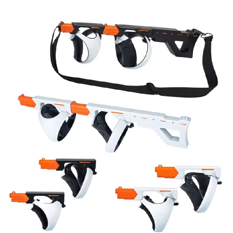 DEVASO VR Gunstock für PlayStation VR2 Magnetischer Saug-Game-Controller mit Schultergurt in Weiß - Bild 7
