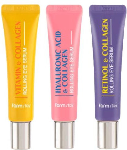 Farm Stay Kollagen Roll-Augenserum, 25 ml, mit Retinol und Hyaluronsäure - Bild 1